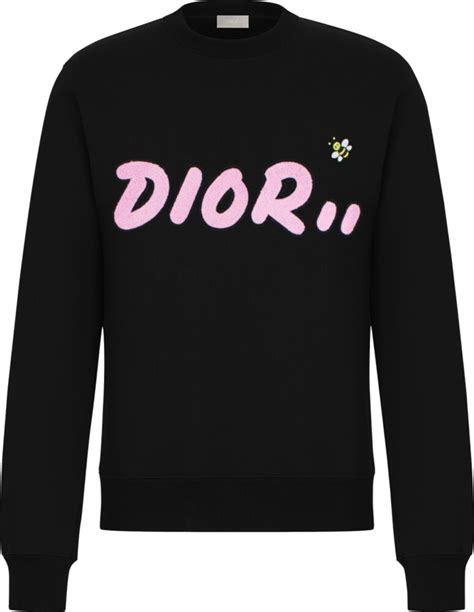 dior kaws pink sweatshirt|kaws dior clothing.